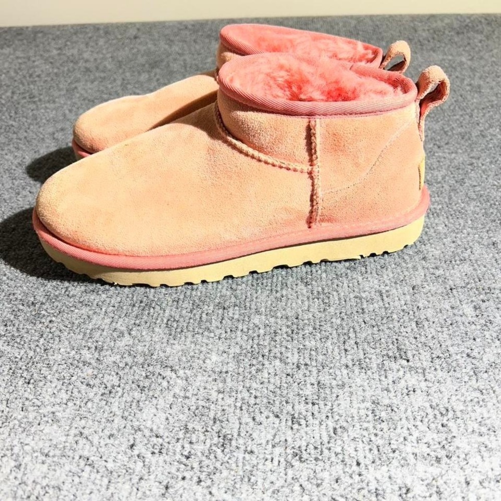 Pink UGG Ultra Mini II boots Size 8